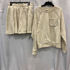 The Greii Contrast Detail Matching Set Heather Grey